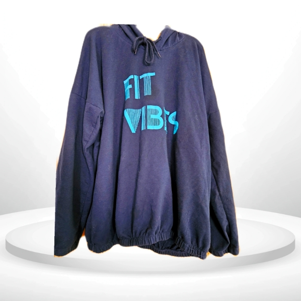 3/$30 Plus Size Hoodie Dark Blue 3X